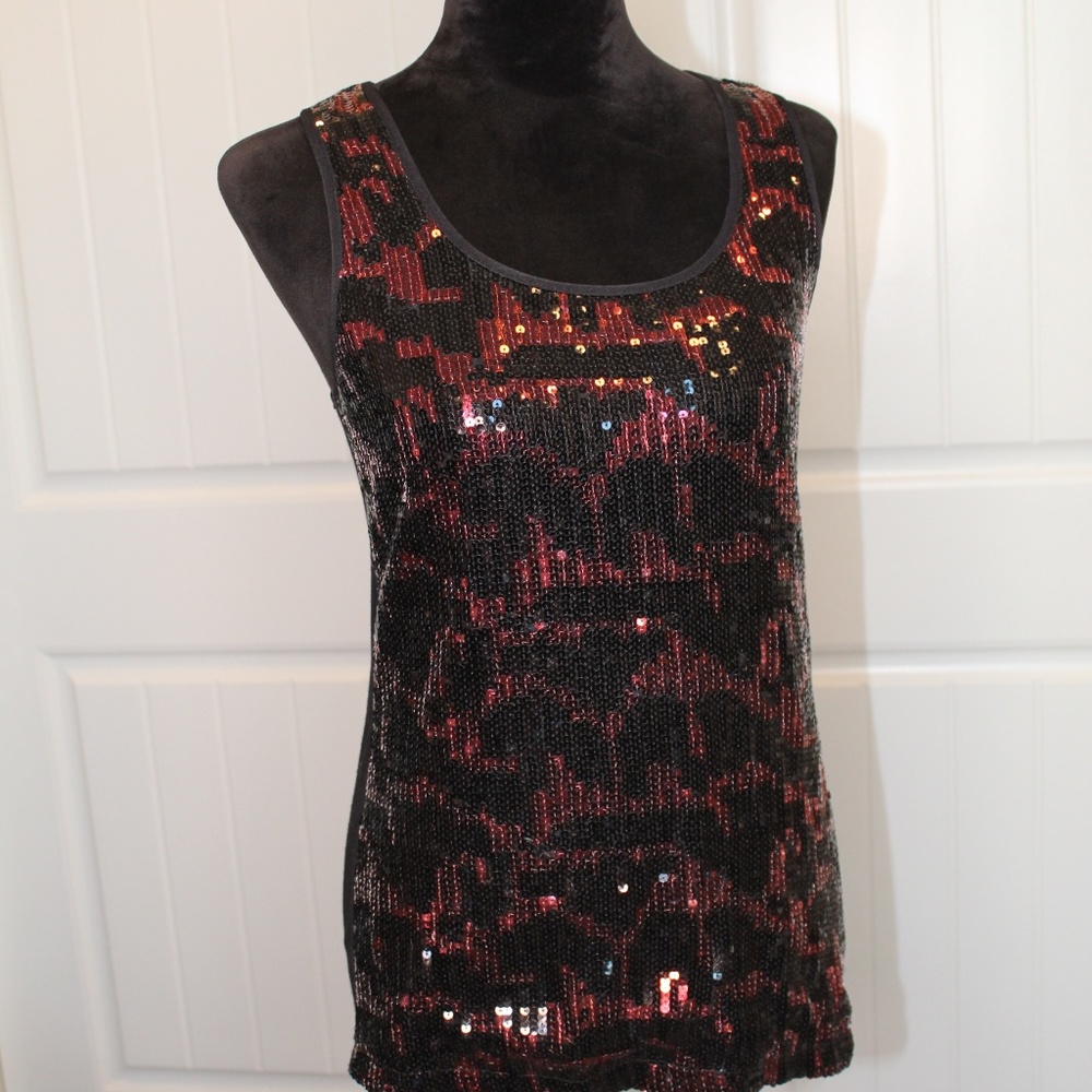 Forever 21 Shiny Sequins Tank Top
